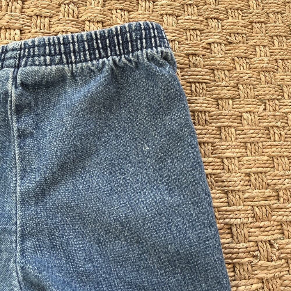 Vintage KRU Supplies Elastic Baby Girl’s Embroidery Jeans Size 3/6 Months - Picture 4 of 9